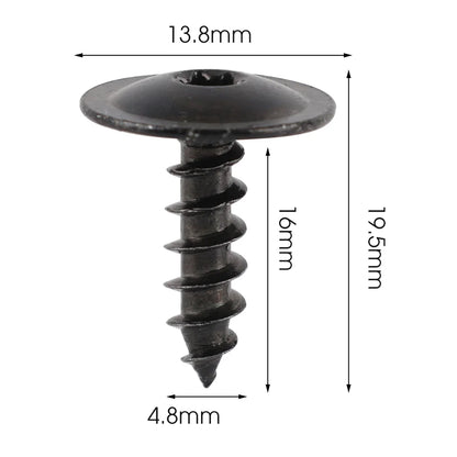 Auto Body Screws Fastener Self-Tapping Screws N90974701 Car Mudguard Wheel Arch Bumper Fasteners for Volkswagen Porsche Audi