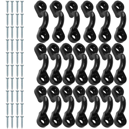 20/5Set Kayak Clips – Inflatable Boat Deck Rigging Fixed Eye Kit for Marine Boat, Rowing & Aquatic Sports Accessories
