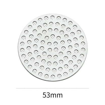 51/53/58mm Double Layer 304 Stainless Steel Coffee Filter Fine Mesh Reusable Coffee Puck Screen Professional Espresso Accessory