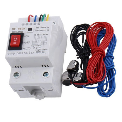1pcs DF-96DK Automatic Water Pump Controller Switch Tank Liquid Level Detection 20A 220V 50Hz ABS Household Water Pumps