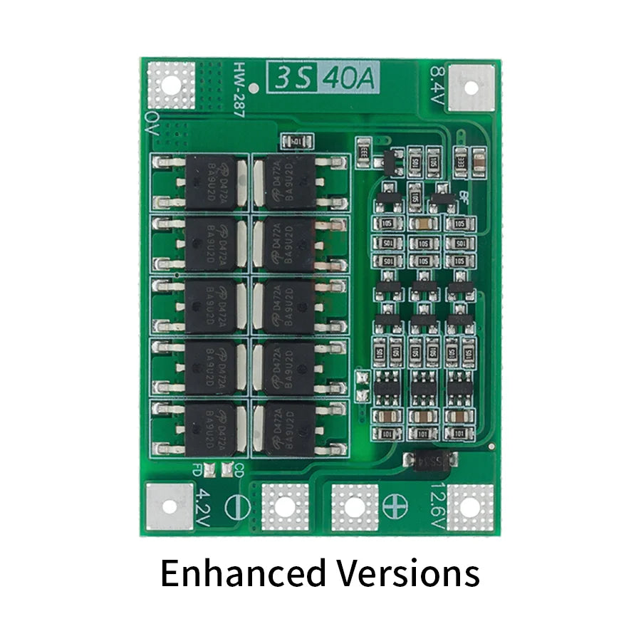 Li-ion Battery Protection Board 40A BMS for 18650 Cells ¨C Enhanced Balanced Version for DIY and Power Tools