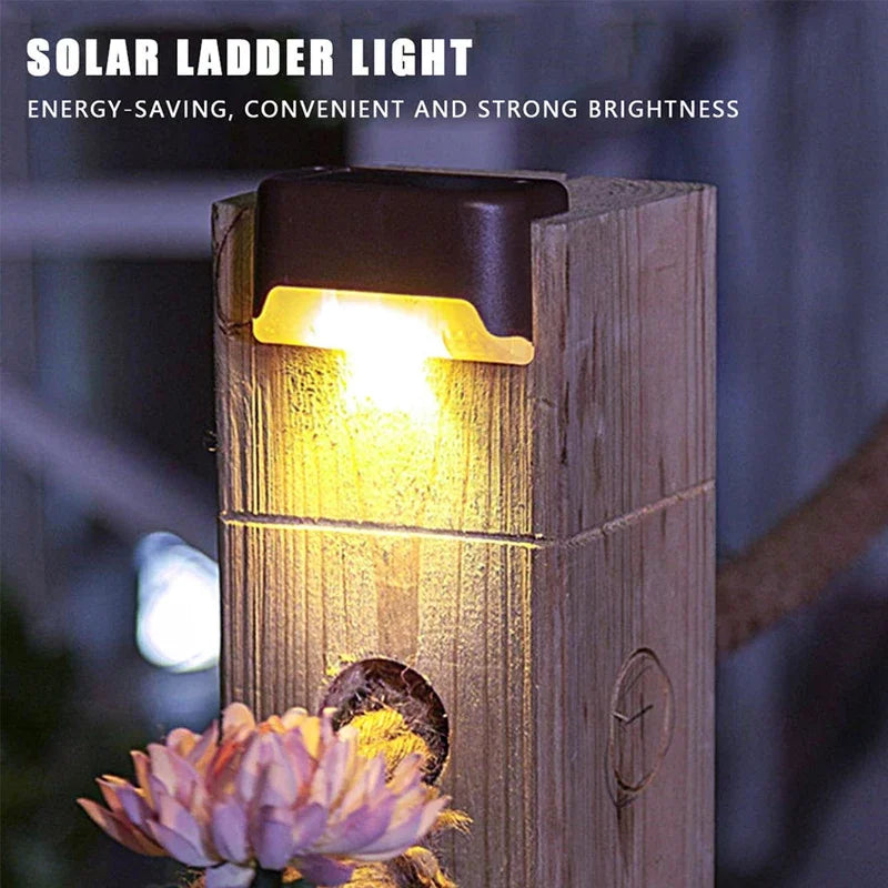 Christmas Outdoor Solar Decorative Light Deck Lights Garden Step Lamp Outdoor Balcony Fence Stairs Decoration Small Night Light