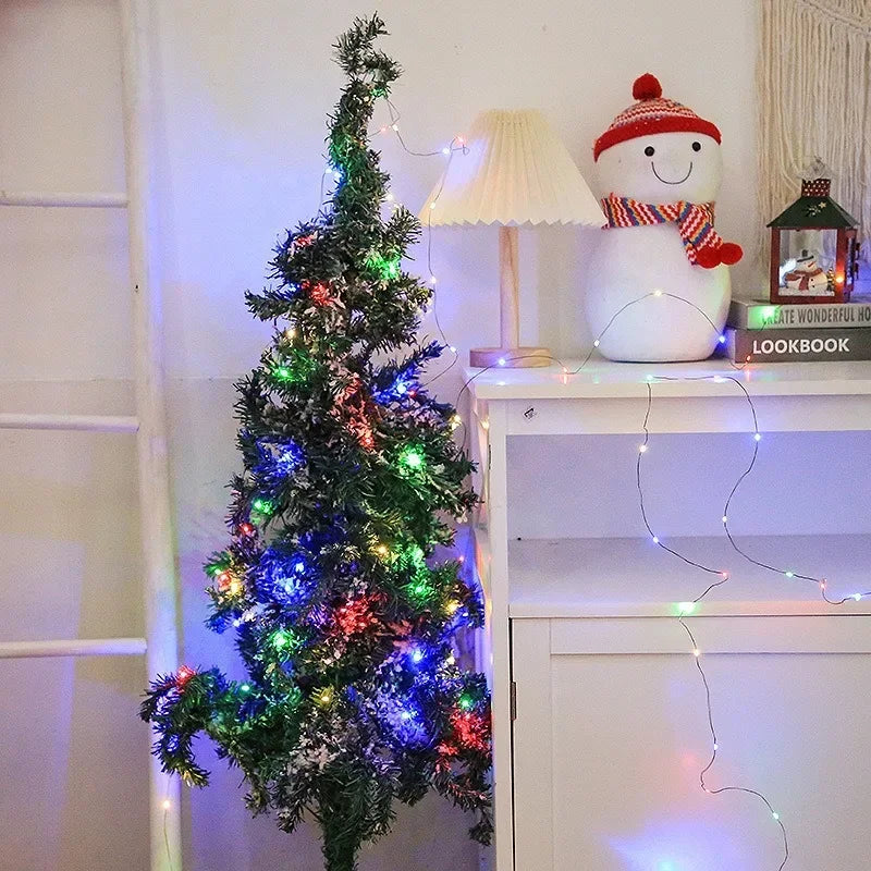 Christmas LED String Lights 5M/10M/20M/30M Green Copper Wire Fairy Light Garland with USB Remote Control for Xmas Decoration