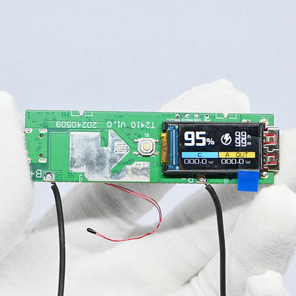21700 Battery Case Fast Charging Mini Portable Power 22.5W Fast Charging Module TFT Color Screen Digital DIY Power Bank Kit
