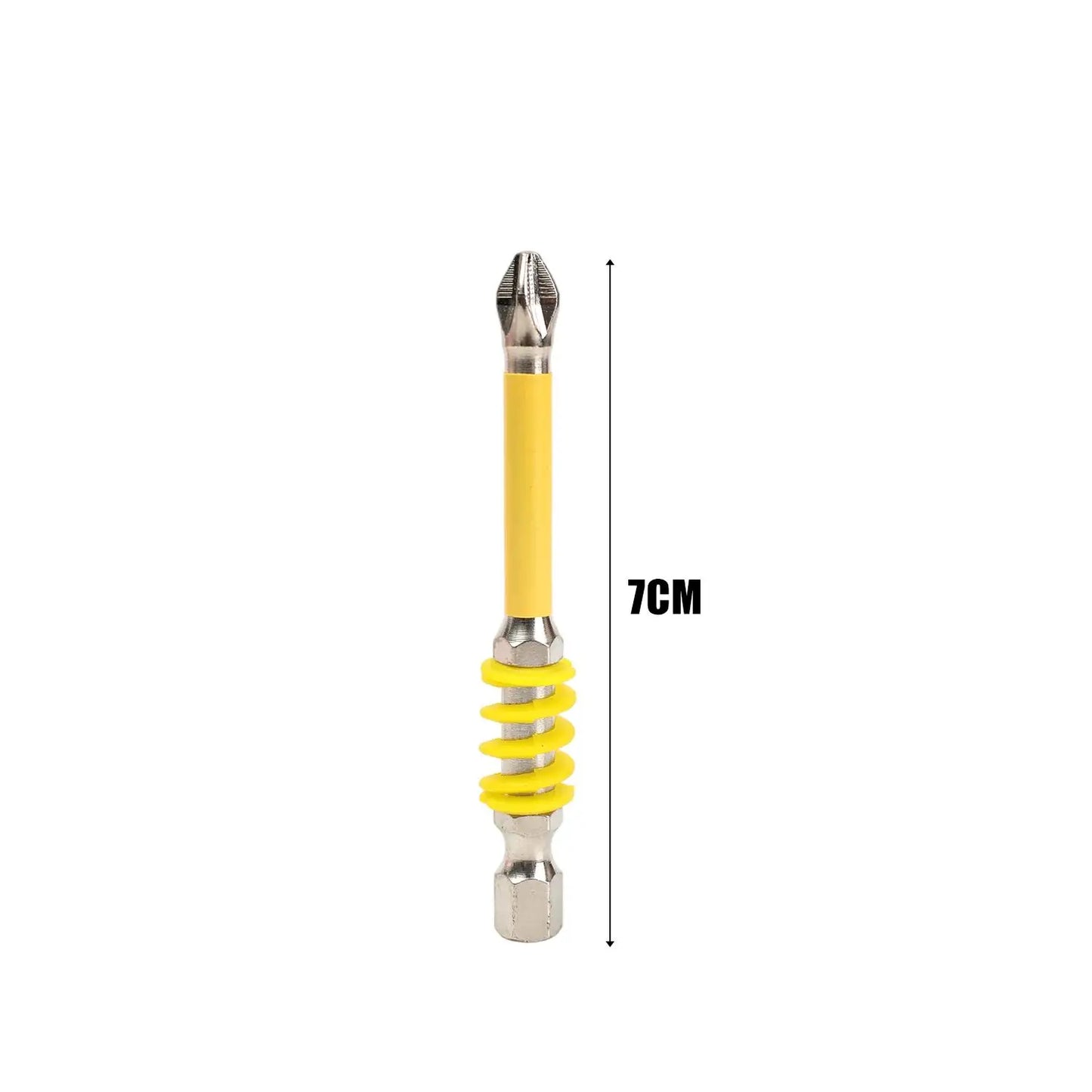 60/70/90mm High Hardness Spring Screwdriver Bits Magnetic PH2 Driver Screw Anti-slip Hex Shank Drill Head Electric Repair Tools