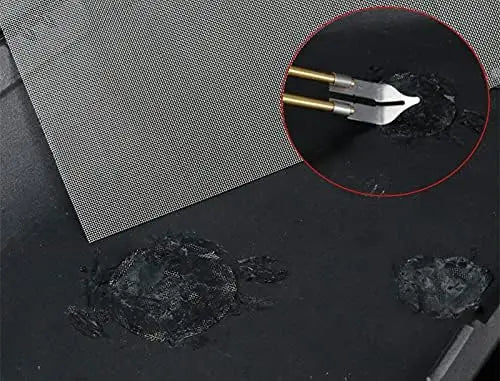 Car Bumper Stainless Steel Repair Mesh Plastic Crack Repair Mesh Welding Wire Mesh Net for Bumper Body Hood Vents 15x20cm