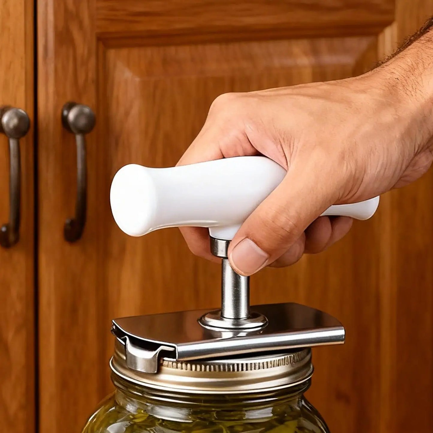 Multi-Function Bottle Cap Opener Stainless Steel Jar Opener