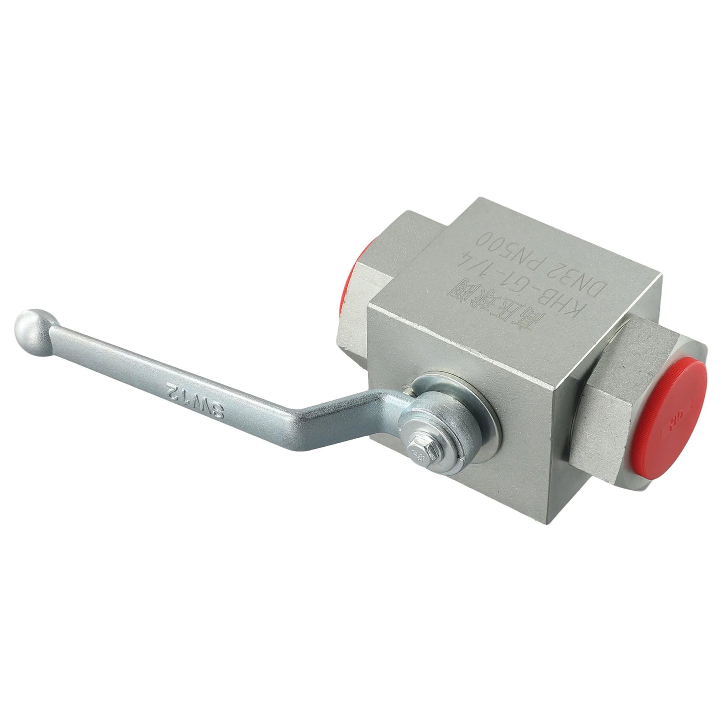 1pcs Carbon Steel Hydraulic Ball Valve Two Way Globe Valve High-pressure Hydraulic Valve G1"  For Flow Adjustment