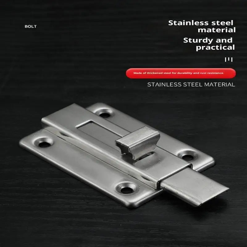 New Self-Elastic Latch Security Bolt Latch Anti-theft Spring Latches Stainless Steel Cabinet Hinges Furniture Supplies Hardware