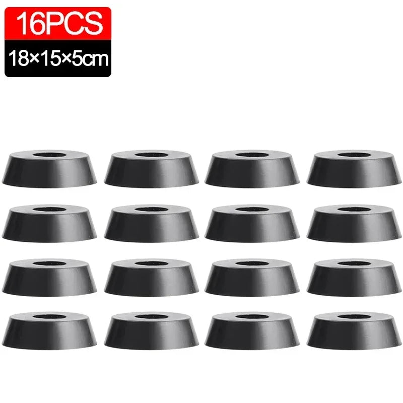 8/40Pcs Rubber Pads Floor Protectors Table Chair Furniture Leg Cover Speaker Cabinet Bottom Black Tips Absorber Non-slip Gasket