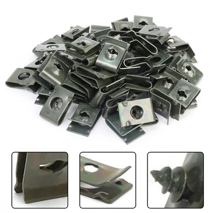 Car U-Type Metal Screw Fastener Clips Anti-Rust Bumper