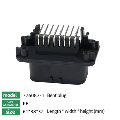 ECU Controller Connector PCB Panel Waterproof Bent Needle Pin Socket Plug Board Terminal 776087 776163 776267 776280