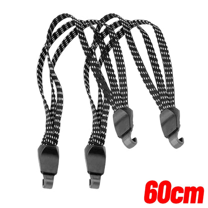 60/90cm Car Motocycle Strap Rope Elastic Luggage Straps Belts Hooks for Bicycle Bike Suitcase Carrier Fixed Installation Racks