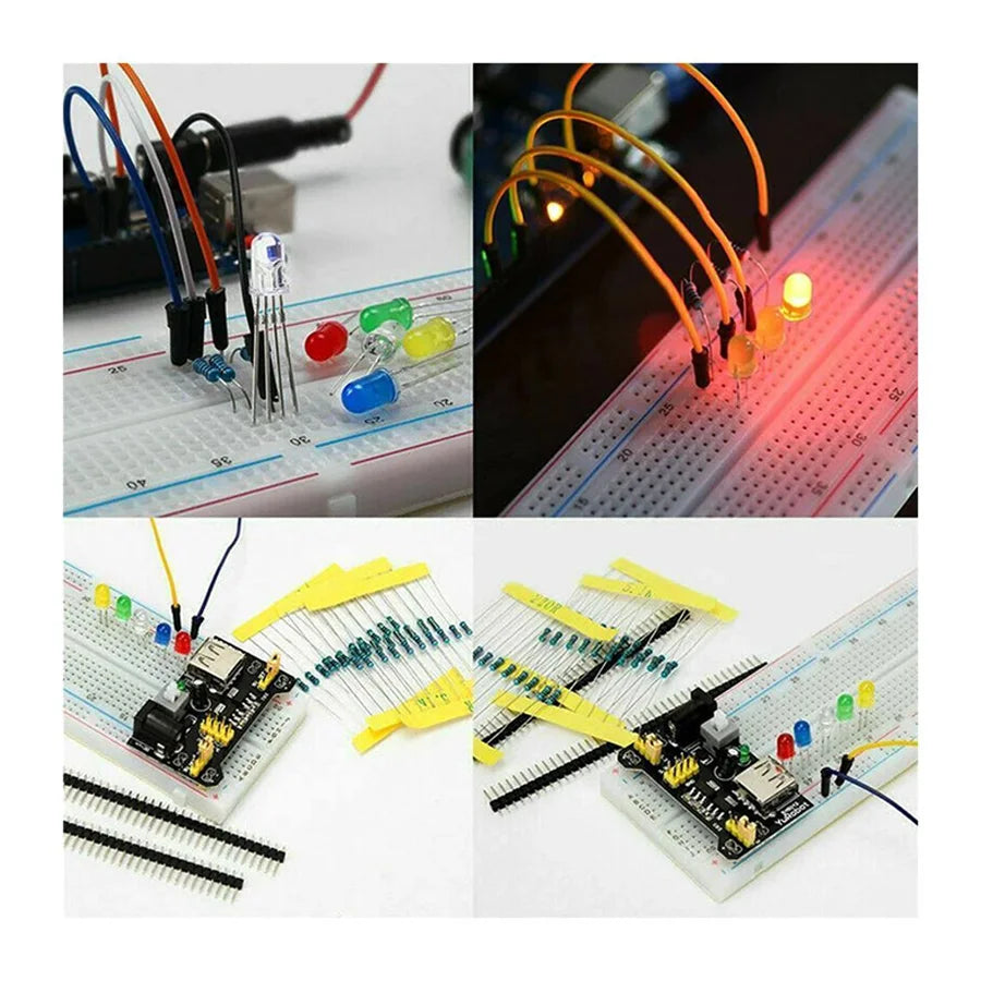 Arduino UNO Compatible Electronics Starter Kit ¨C DIY Components with Breadboard and Storage Box