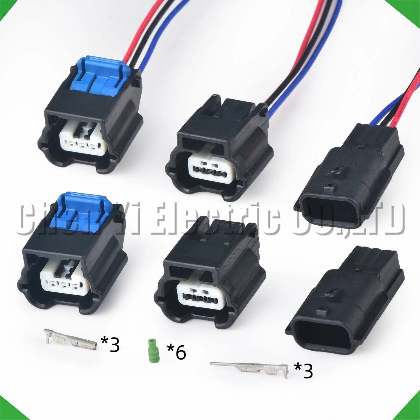 3 Pin Auto Connectors for Radar, Crankshaft Position Sensor, Headlight Adjustment Motor Wire Harness Plug 7283-8852-30 7282-8852-30