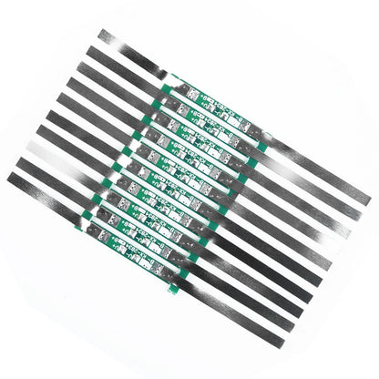 3A Protection Board Kit for 3.7V 18650 Li-ion Battery with Solder Tabs JB 28×3mm, Over-Discharge Protection 4.275±0.025V