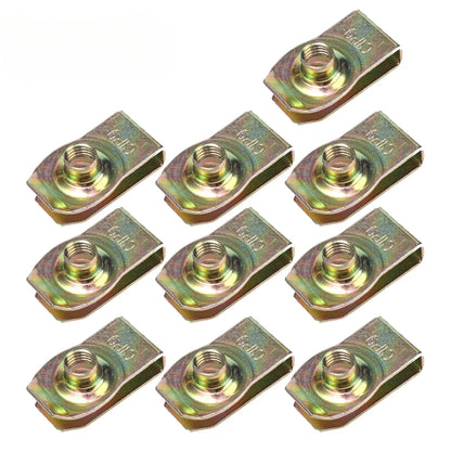 Car Body Bolts & U-nut Clips M4/M5 Engine Under Cover Splash Shield Body Bumper Fender Push Clips Universal Auto Accessories
