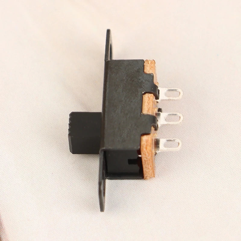 20Pcs 5V 0.3A Mini Size Black SPDT Slide Switch For Small DIY Power Electronic 3Pin 1P2T Slide Switch Toggle Switch