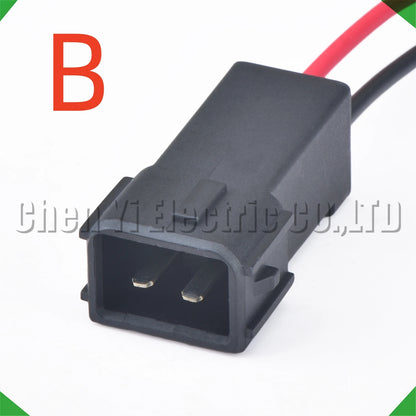 2 Pin Automotive Waterproof NH1 OBD2 Fuel Injector Connector Wire Harness Plug 6189-0553 1121700222AB001 for Honda CRV Civic