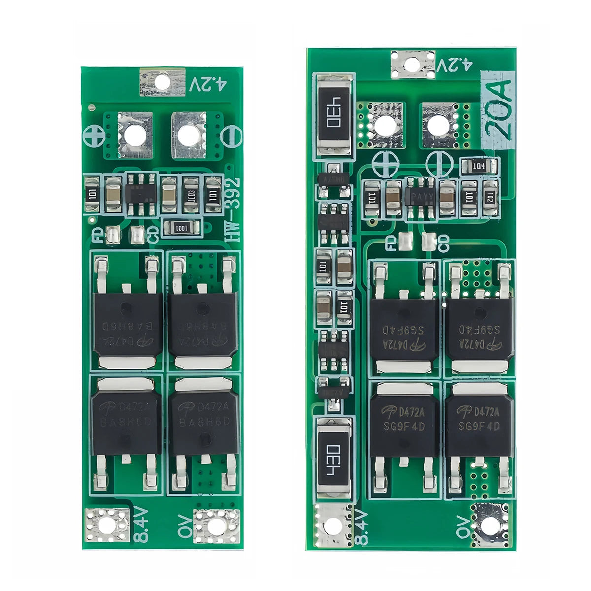 2S 20A Lithium Battery BMS Protection Board 7.4V-8.4V with Balanced Current Module for DIY Projects