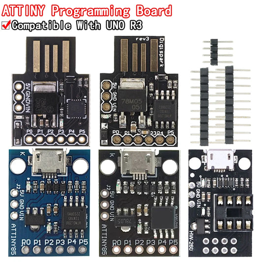 Digispark ATtiny85 Micro USB Development Board — 6 GPIO, I²C, Arduino IDE Compatible