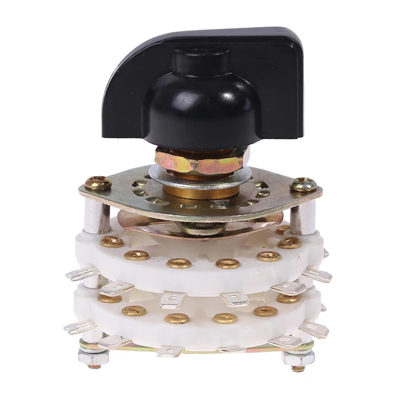 Channel Rotary Switch Selector 2/4 Pole 6-10 Position with Cap