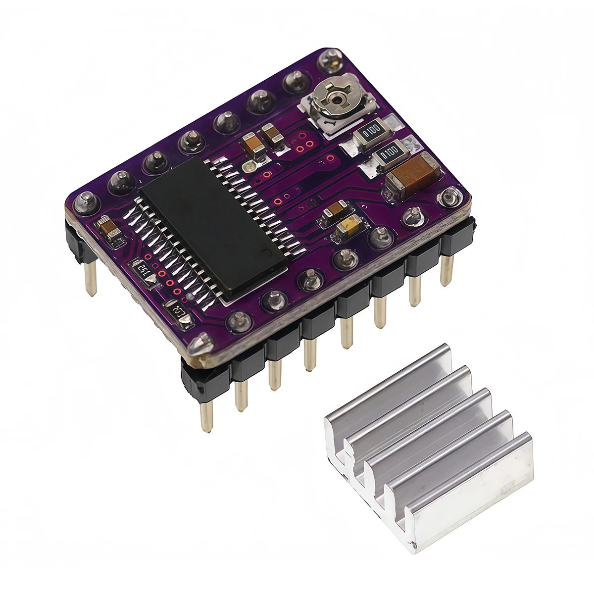 A4988/DRV8825 Stepper Motor Driver Module with Heat Sink, StepStick Carrier for 3D Printers and Arduino