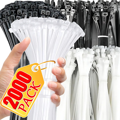 Self Locking Nylon Cable Ties Heavy Duty Wire Straps Organizer