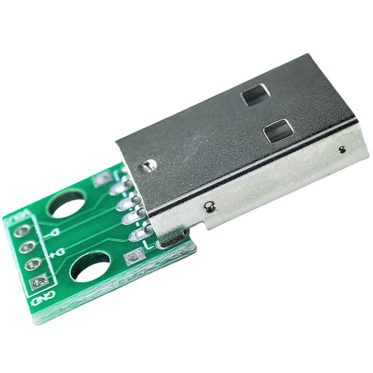 USB Type-A Male to DIP 2.54mm Adapter Module PCB Converter 4-Pin for Arduino DIY Projects