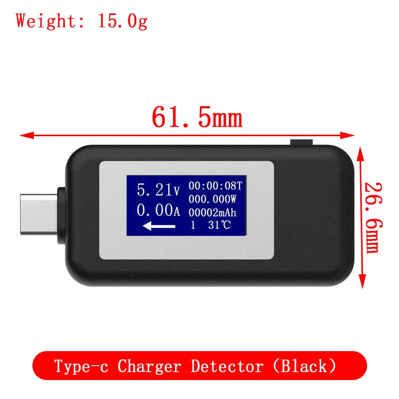 10-in-1 USB Digital Tester Voltmeter Ammeter for Power Bank & Charger