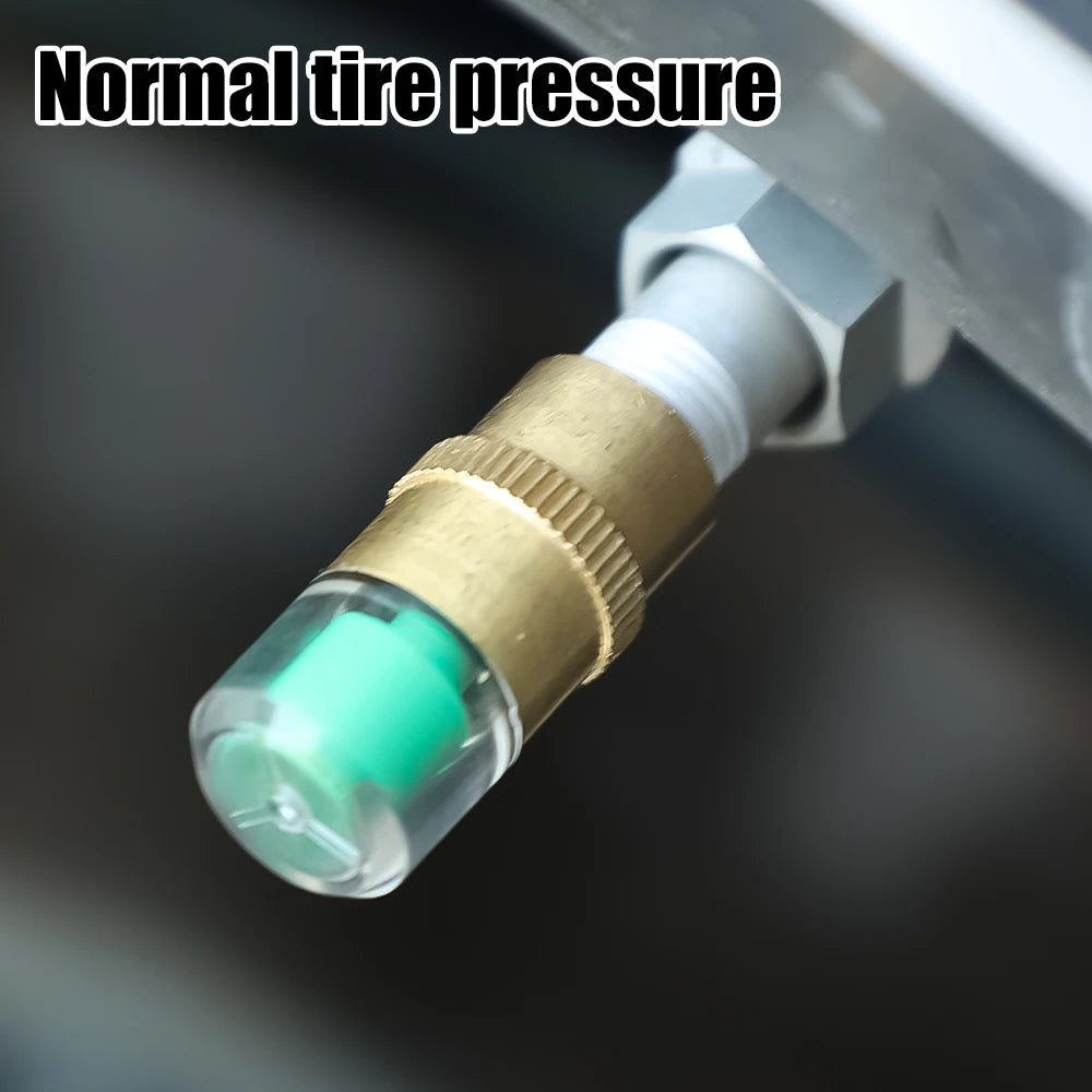 8/1pcs Car Tire Pressure Indicator Tire Pressure Gauge Indicator Alert Monitoring Valve Cap Sensor External Valve Detection