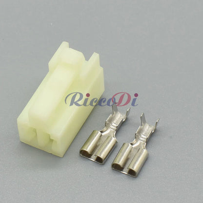 DJ70234Y-6.3mm 2-Pin Waterproof Automotive Wire Harness Connector Male Female Socket
