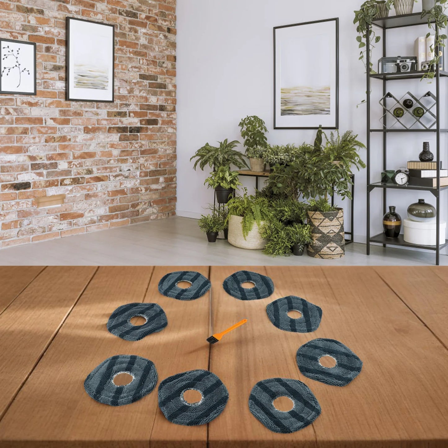 Daily Maintenance 13.5*13 Cm Robot Vacuum Pads Easy Install Vacuum Cleaner Pads Vacuumcleaner Versatile Pack Options