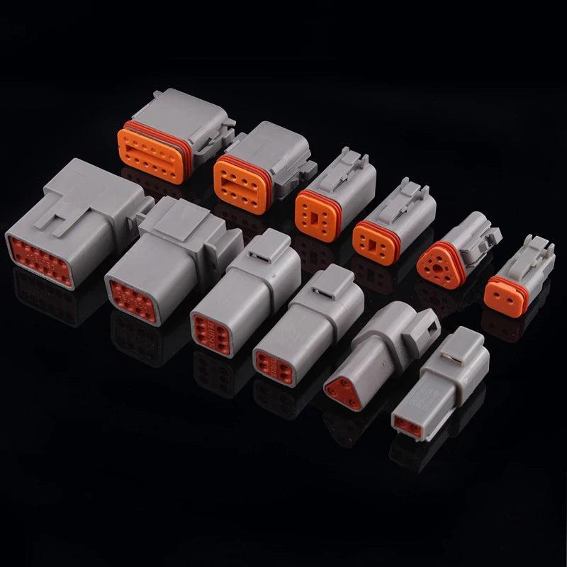 Deutsch DT Waterproof Connector with 15cm Wire DT06-2S DT04-2P 2/3/4/6/8/12 Pin 16-22AWG