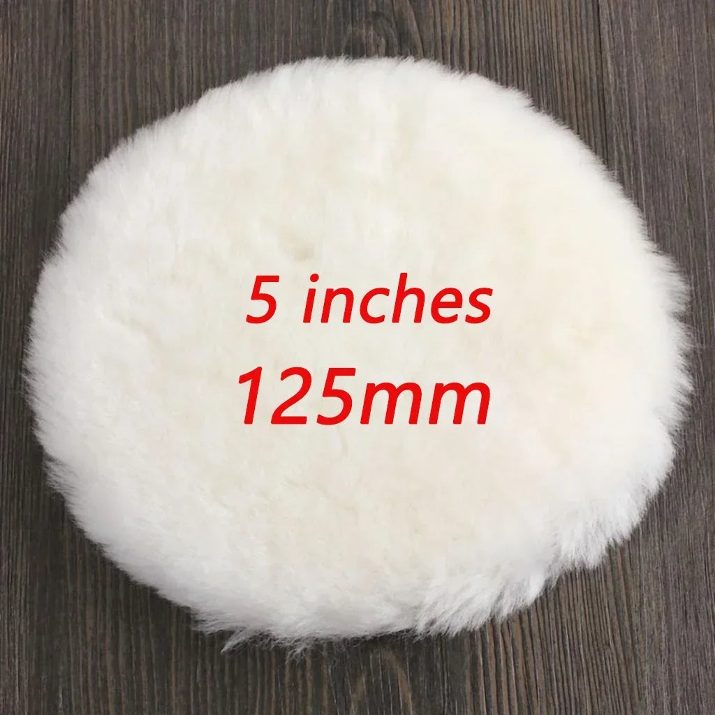 Wool Polishing Disc 3-7 Inch Car Polishing Buffing Pad 1/5PCS