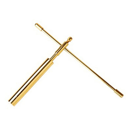 1pcs Pure Copper Probe Treasure Hunting Divination Tool Copper Rod Water Rods Handle Height 17 Cm Hand Length 21cm