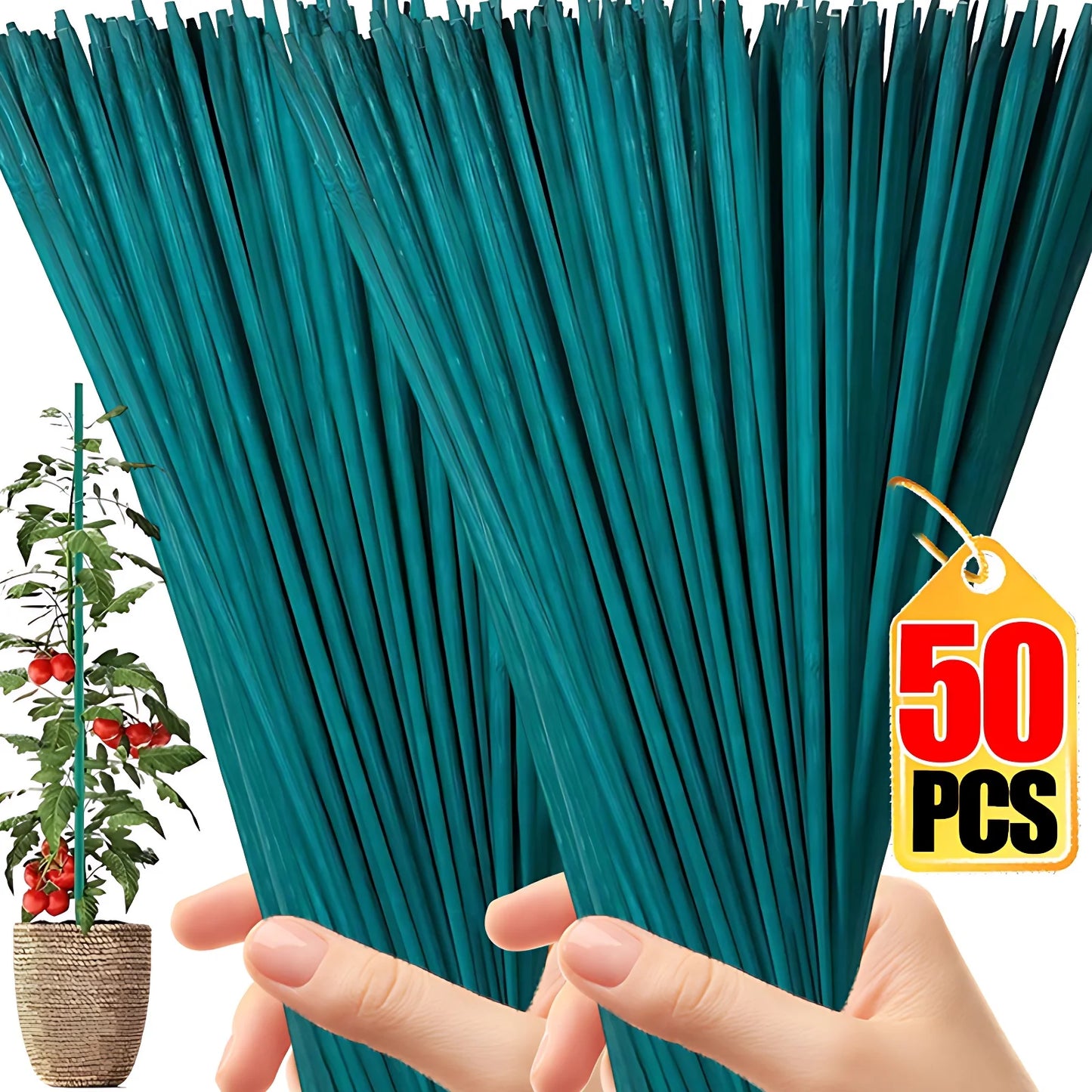 Plant Support Sticks Canes Bamboo Plants Stakes Potted Plants Tomato Sticks Supports Flower Sticks Climbing Plant Garden Tools