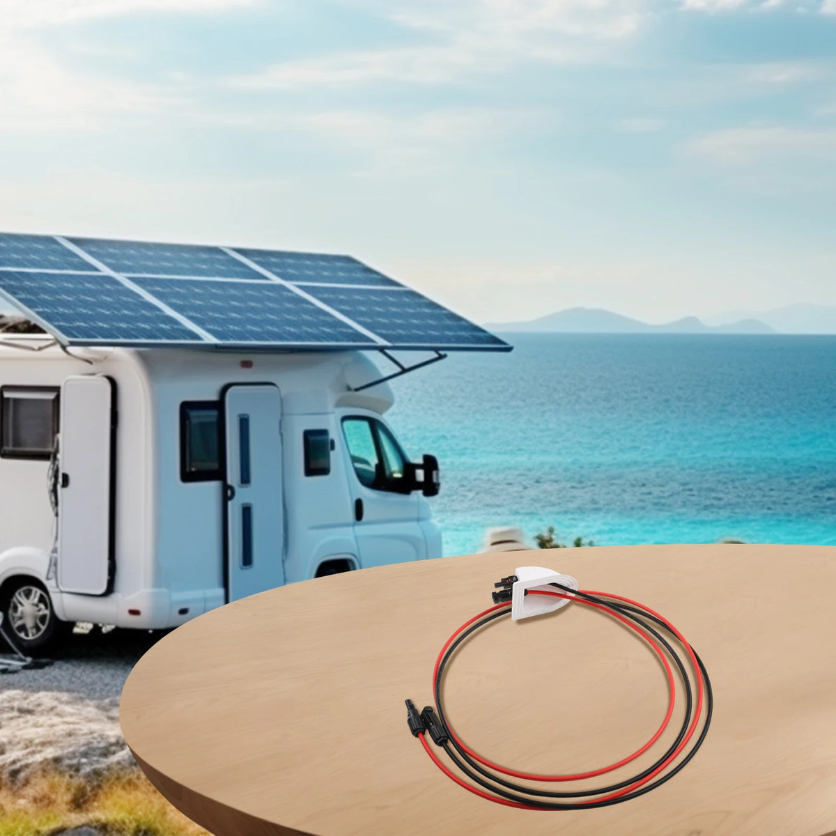 Cable Management Solutions WHITE RED BLACK Solar Cable Connector Elect ...