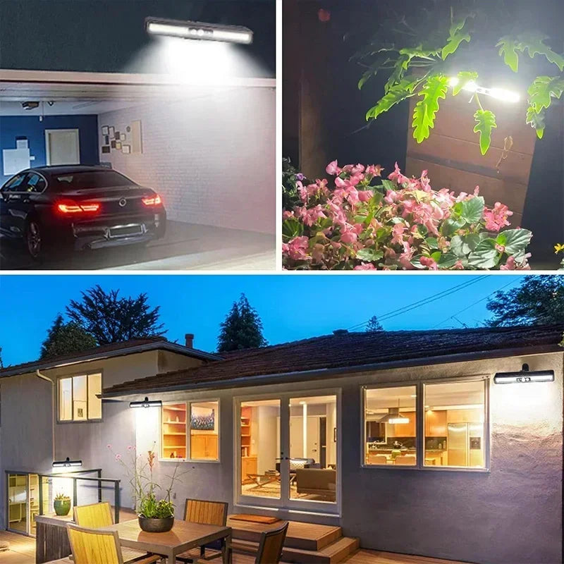 Clip on Solar Motion Lights Outdoor 3 Modes Fence Lights Solar Powered Waterproof Portable Security Light for Yard Camping Garag