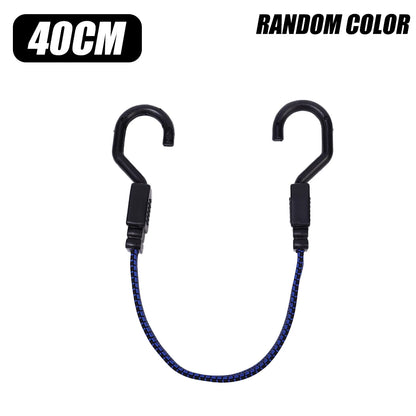 Motorcycle Bungee Cord Luggage Strap with Steel Hooks Cargo Tie Down