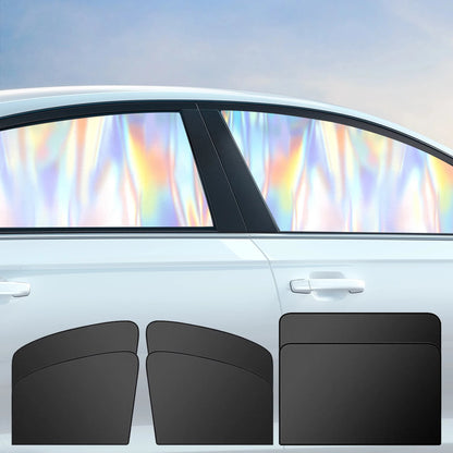 Magnetic Car Side Window Sun Shade Curtains Front/Rear Window Sun Protection Cover UV Blocking Car Privacy Curtain Accessories