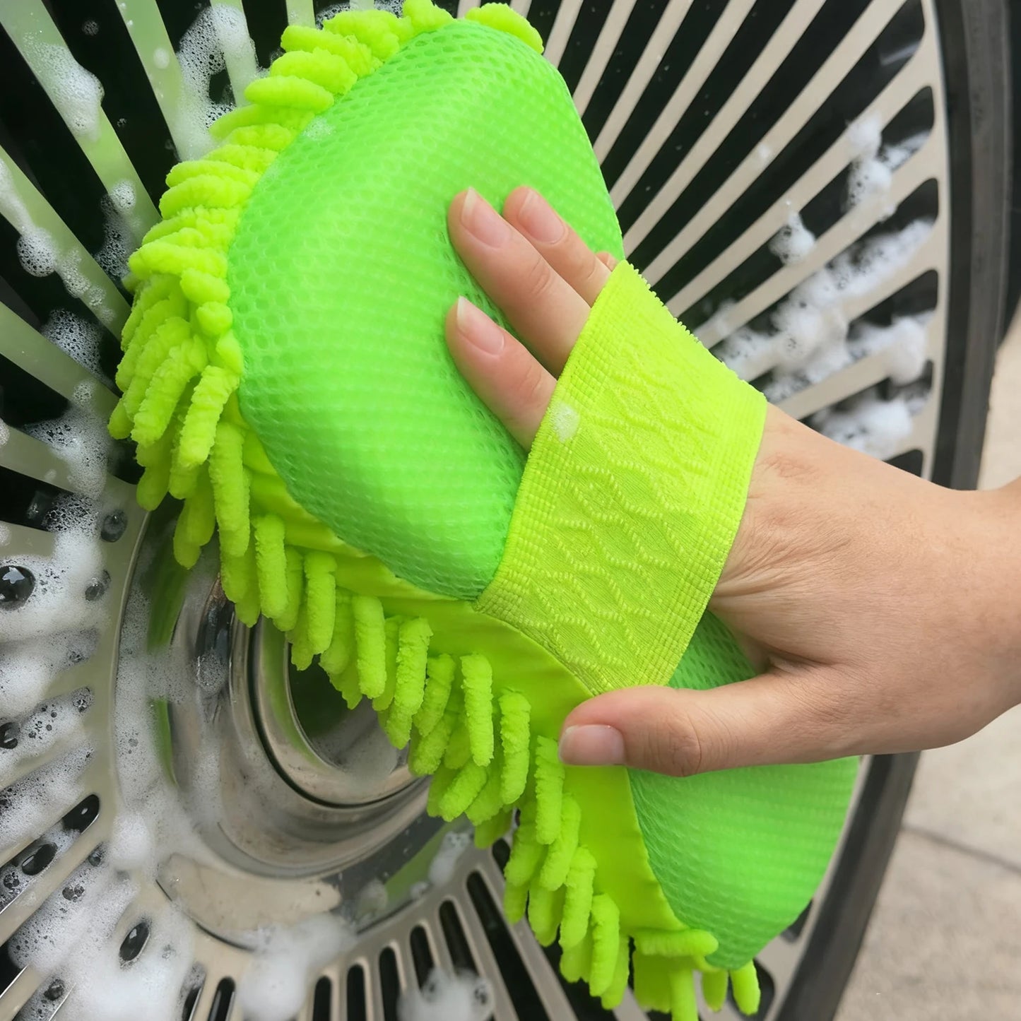 Car Wash Microfiber Chenille Car Wash Sponge Care Washing Brush Pad Washing Towel Auto Gloves Styling Accessories Gadget