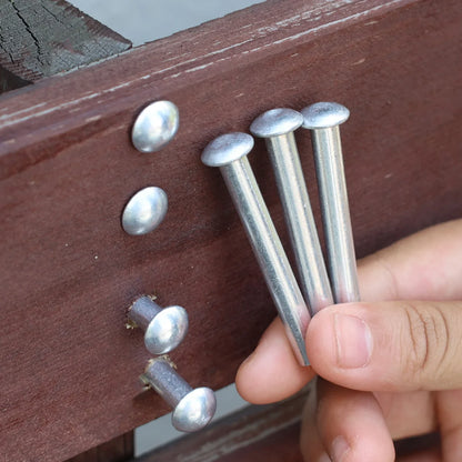 Aluminum Alloy Half Round Head Rivets — Hammer Drive Tapping Expansion Core Rivet Knock Type Fastener