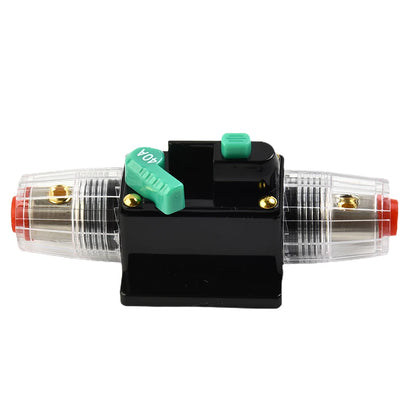 Car Boat 10A to 100A AMP Circuit Breaker Fuse Reset for 12V 24V 48V DC with Waterproof Housing and Manual Reset for Overload