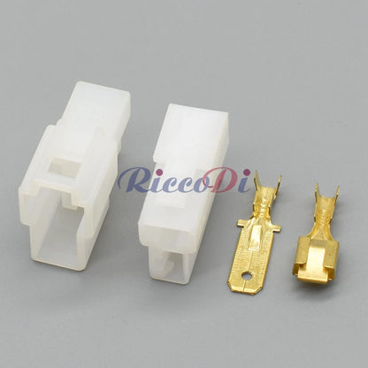 2 Pin 6.3mm Waterproof Connector DJ7021-6.3-11/21 for Motorcycle E-Bike Car Wiring Harness