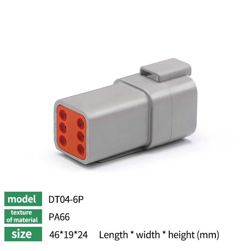 Deutsch DT Series Waterproof Connector Kit with Pins DT06-2/3/4/6S DT04-2/3/4/6P