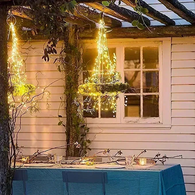 Solar LED Fairy Light Outdoor Waterproof Garland String Lights for Christmas Party Garden Decor