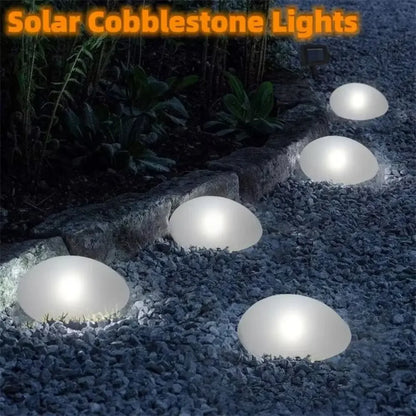 Solar Decorative Frosted Ground Lamp Outdoor Waterproof Garden Light