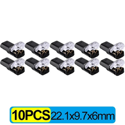 100x Waterproof Plug Wire Connector 2 Pin Way Cable Plug Car Electric Wire Snap Connectors Strip Terminal Connection Wholesale