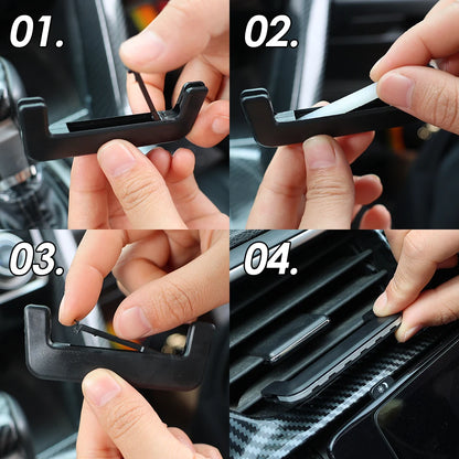 Car Air Outlet Aromatherapy Clip Solid Aromatherapy Strips Set 8cm Auto Air Vent Wind Direction Paddle Hidden Fragrance Clip